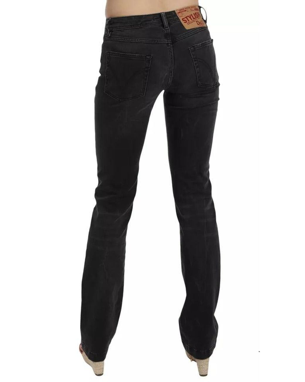 Dolce & Gabbana Black Slim Fit Cotton Jeans D&G Pants