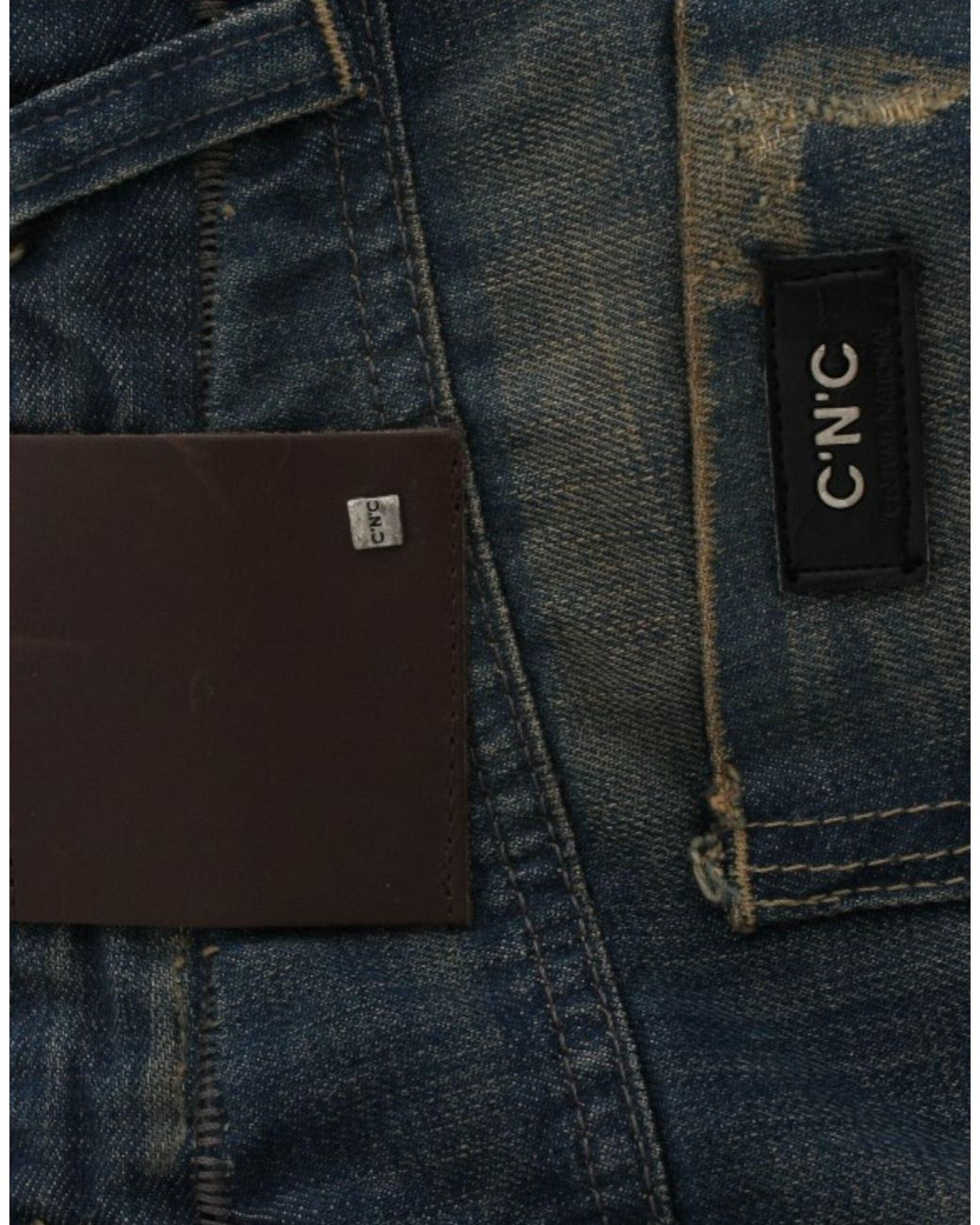 CoSTUME NATIONAL Blue Straight Leg Jeans