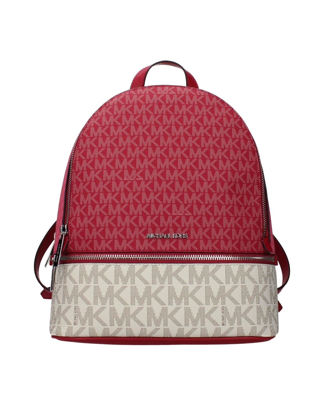 Michael Kors Red Rhea Fabric Backpacks And Crossbody Bags/Dark Raspberry