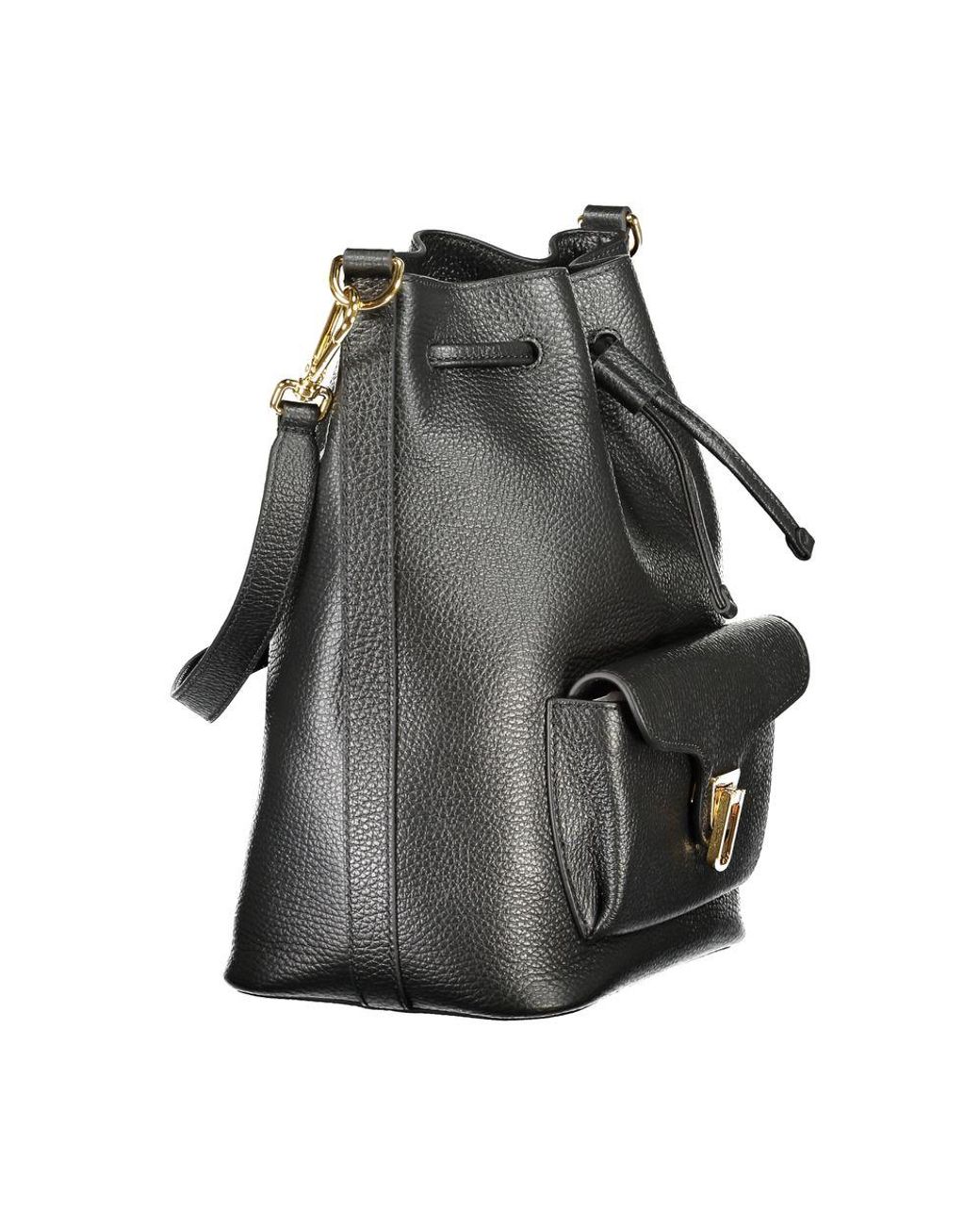 Coccinelle Gray Leather Handbag