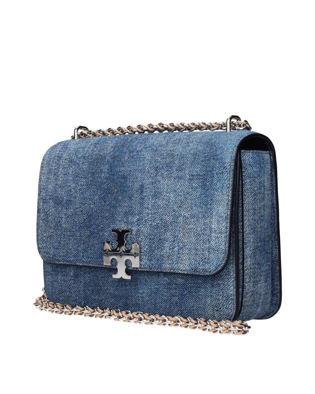 Tory Burch Blue Leather Shoulder Bag