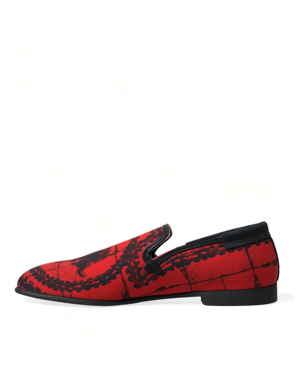 Dolce & Gabbana Red Torero Loafers Slippers Shoes for men