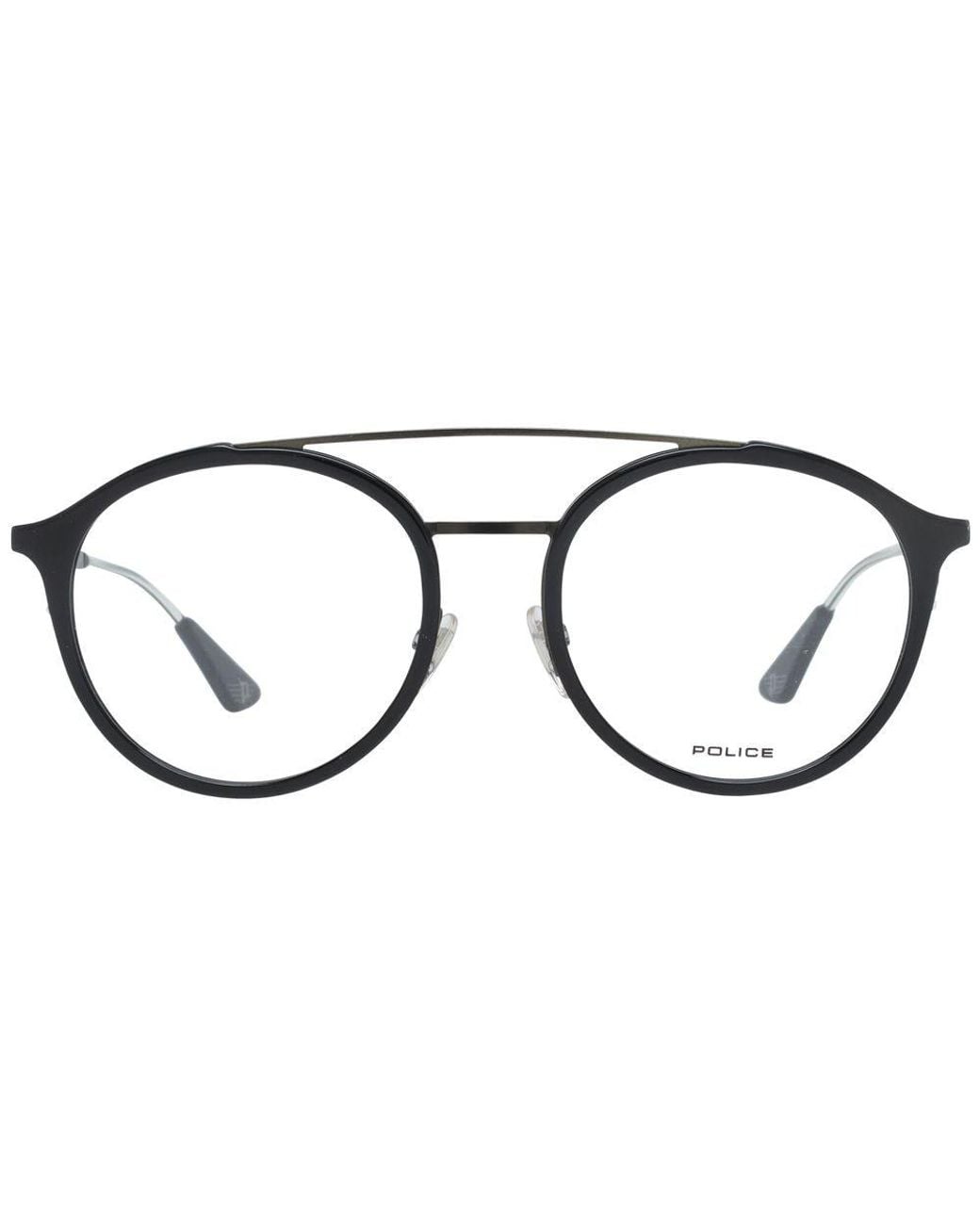 Police Black Metal & Plastic Glasses (frames) for men