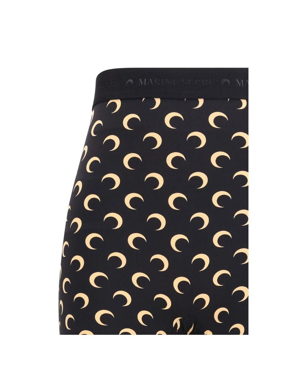 MARINE SERRE Black Polyamide Bermuda Shorts