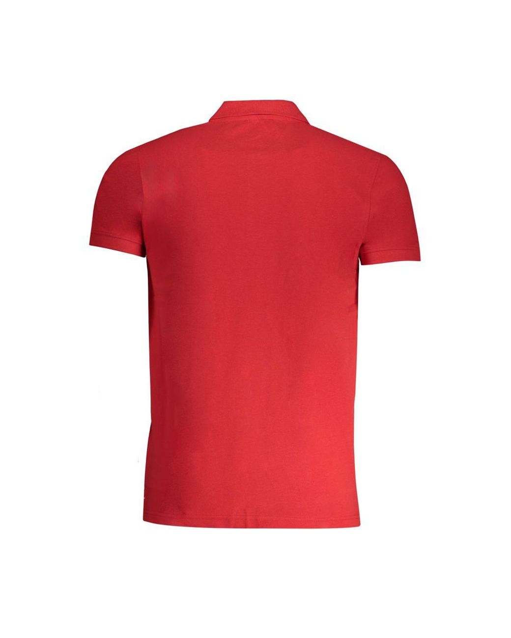Roberto Cavalli Red Cotton Polo Shirt for men