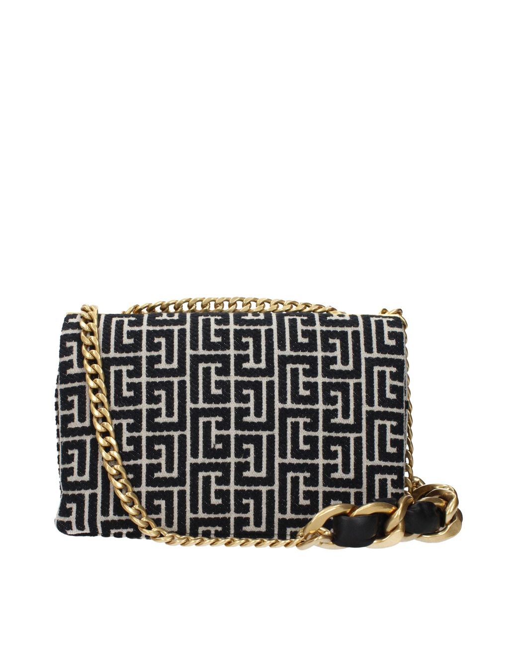 Balmain Black Fabric Crossbody Bag