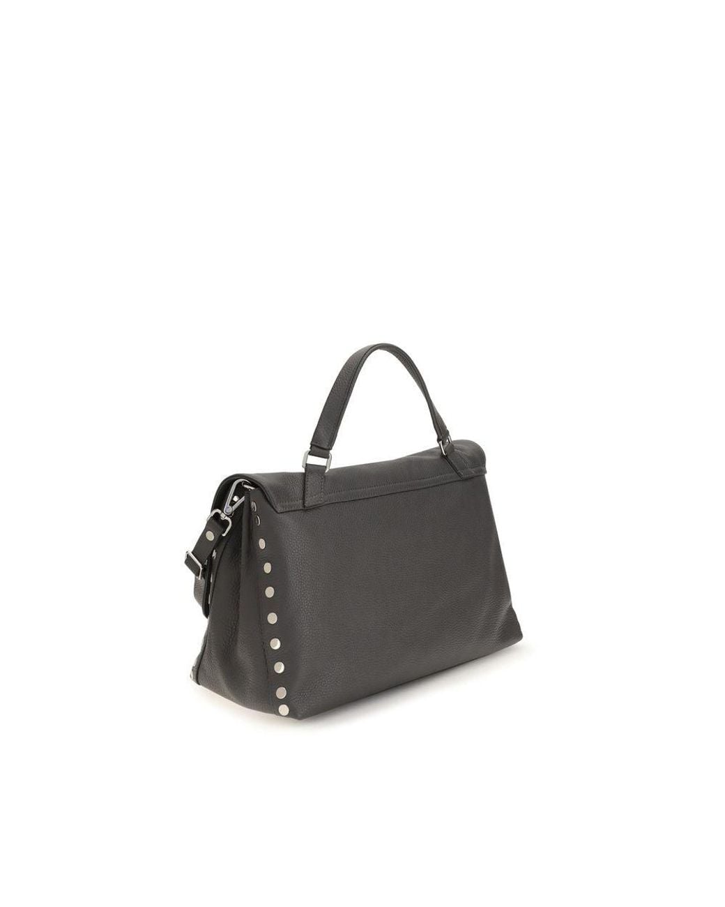 Zanellato Gray Calf Leather Bos Taurus Shoulder Bag