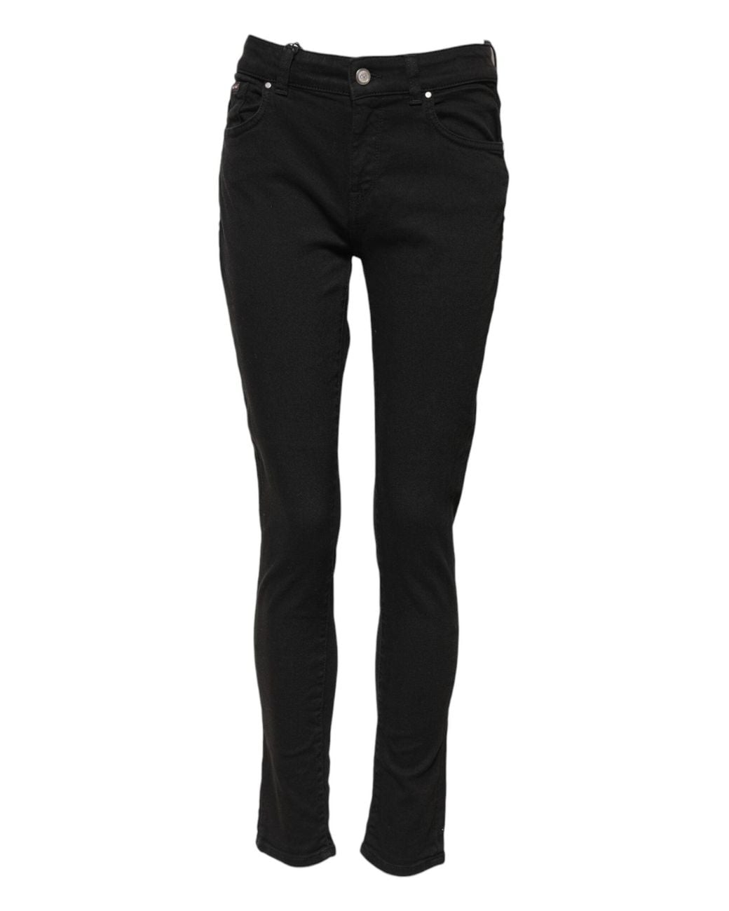 Dolce & Gabbana Black Slim Fit Denim Pants