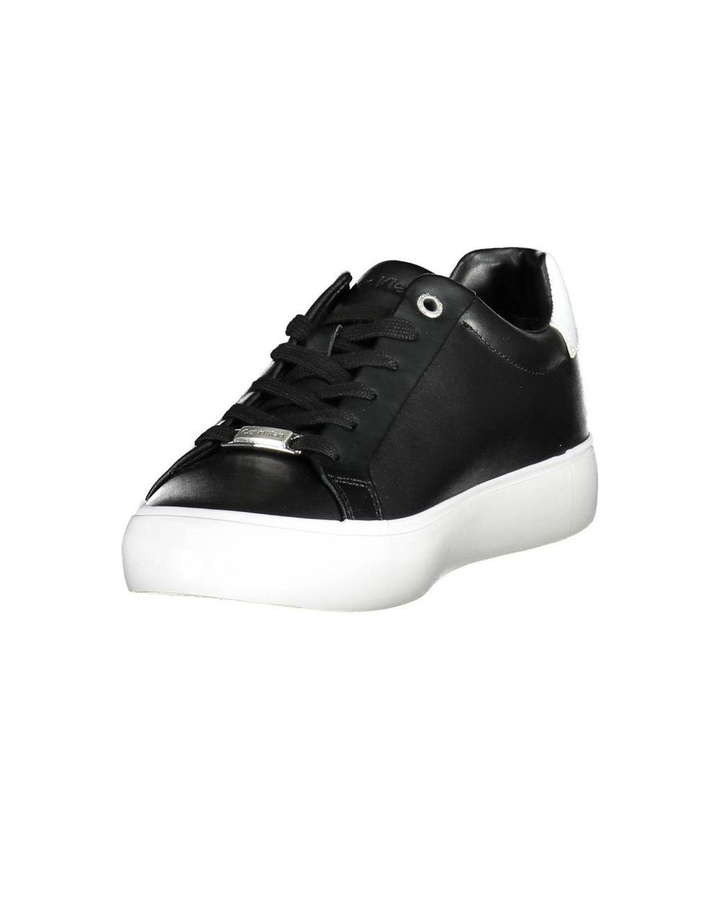 Calvin Klein Black Leather Sneaker
