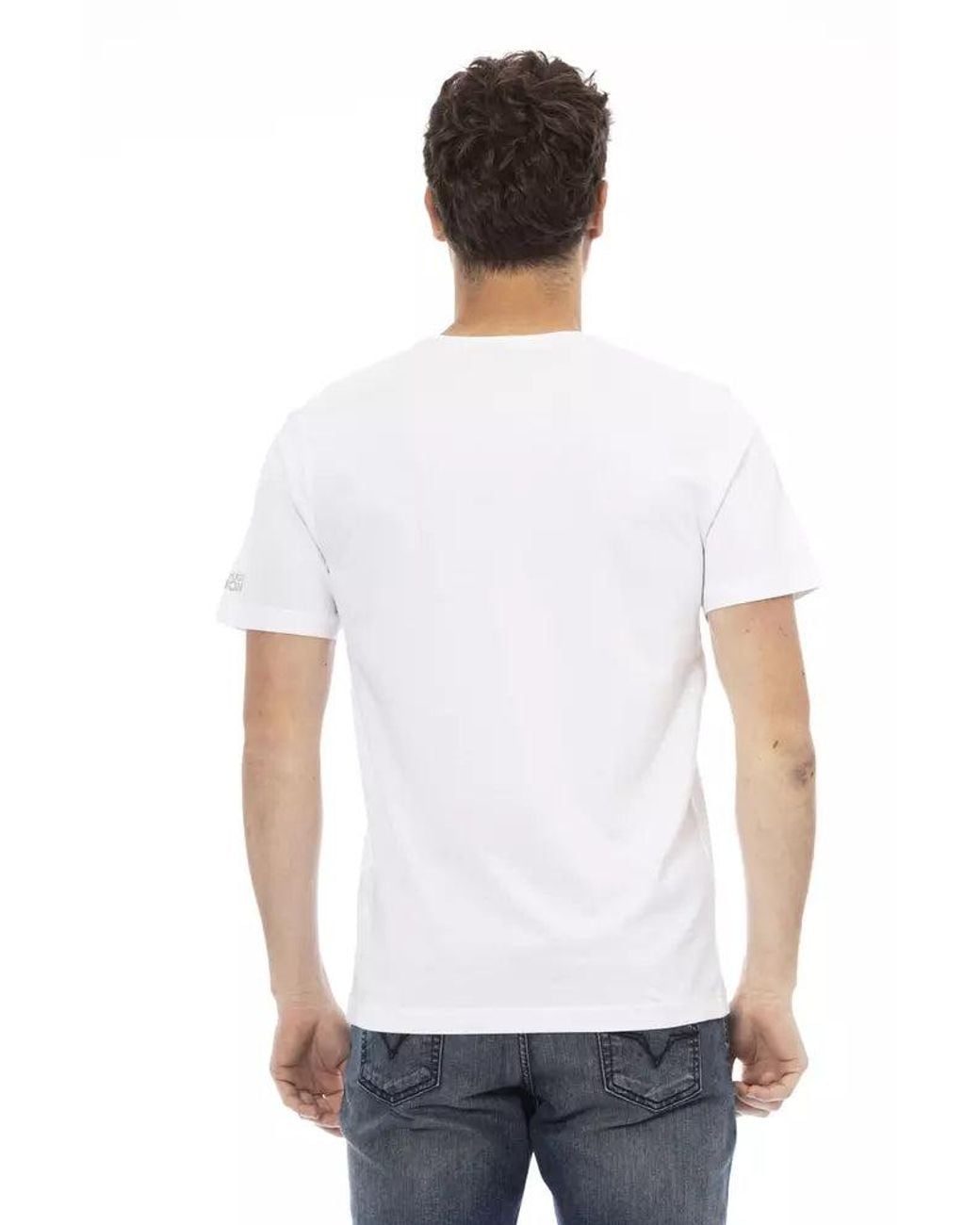 TRUSSARDI ACTION White Cotton Men's T for men