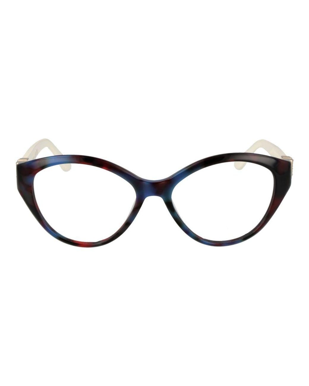 MARCIANO BY GUESS Black Full-Rim Acetate Round Optical Frames With Demo Lenses
