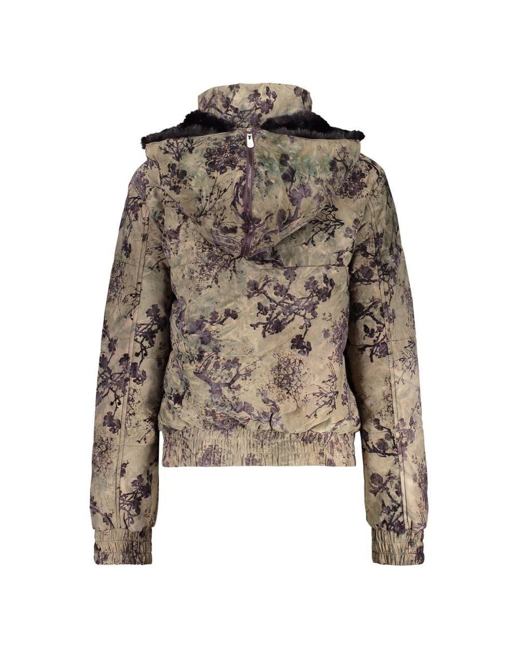 Desigual Brown Green Polyester 's Jacket