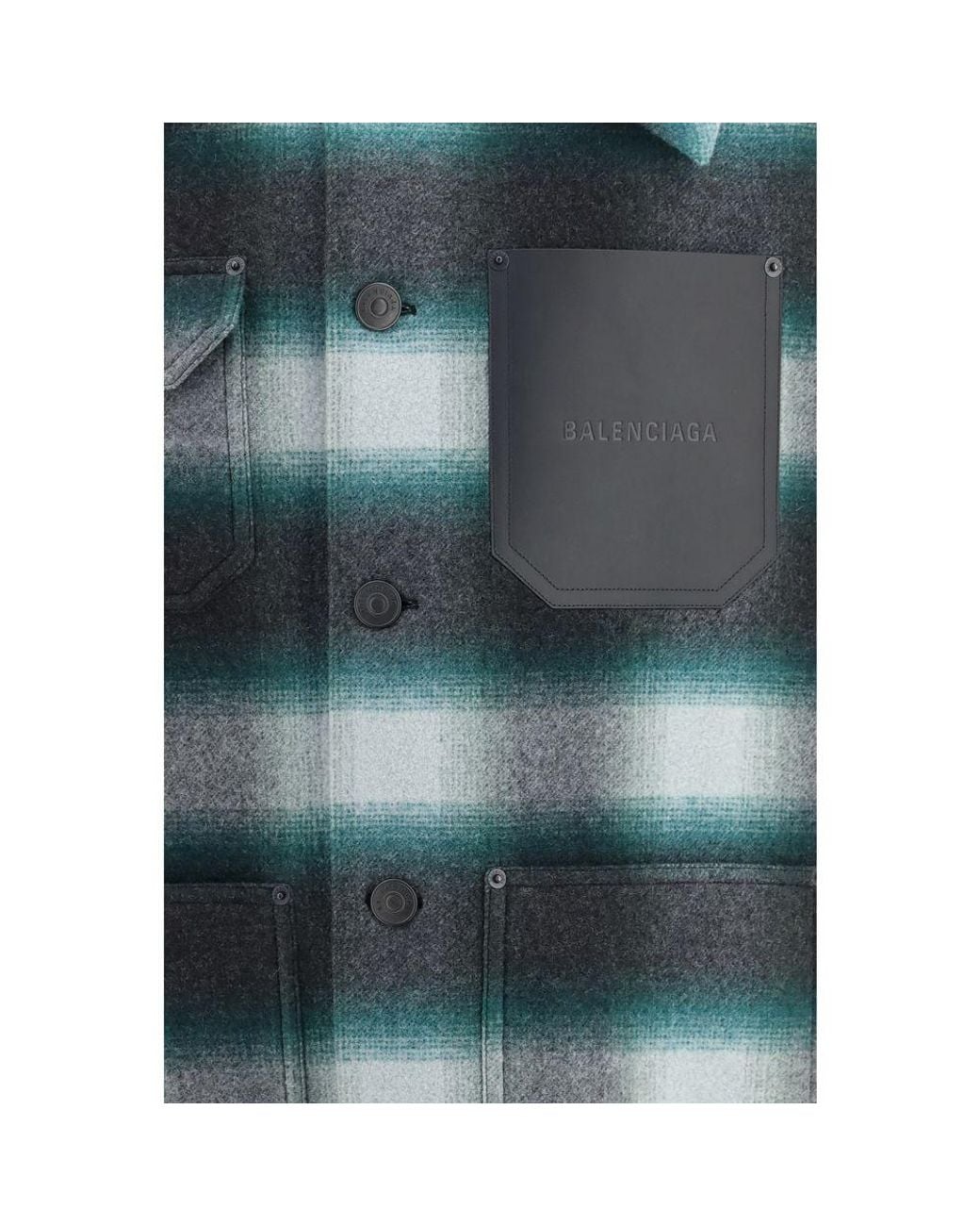Balenciaga Green Bicolor Wool Oves Aries Full for men
