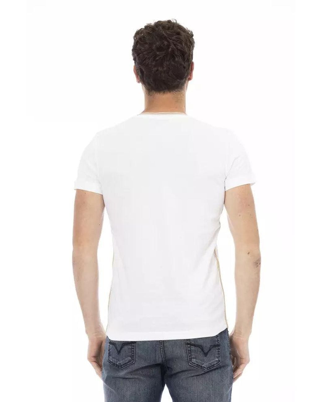 TRUSSARDI ACTION White Cotton Men's T for men