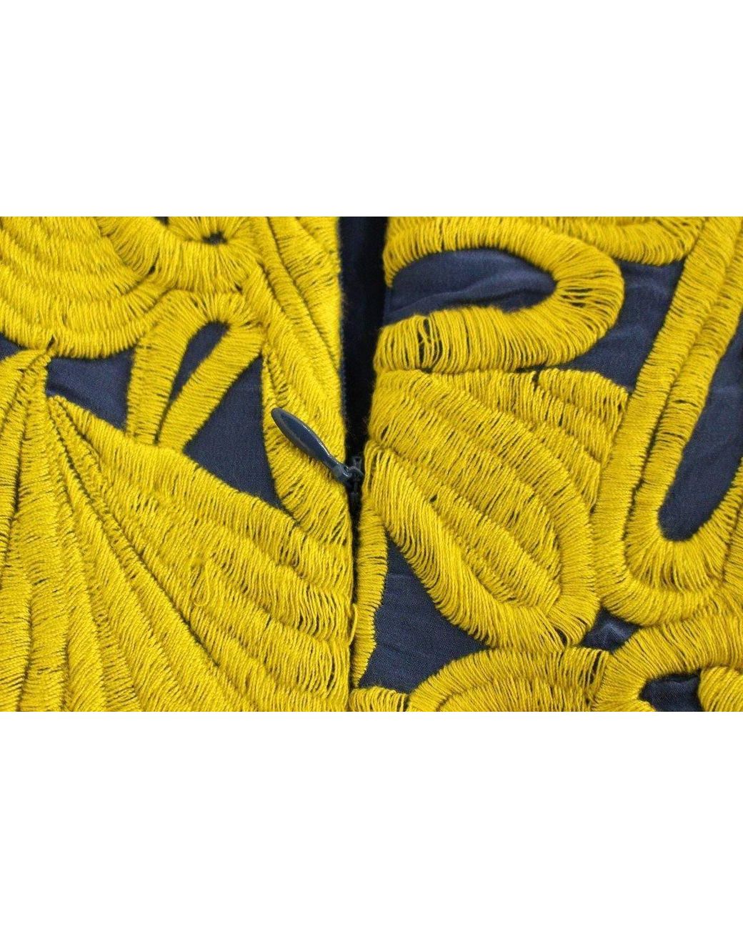 Sachin & Babi Yellow Strapless Bubble Mini Shift Dress