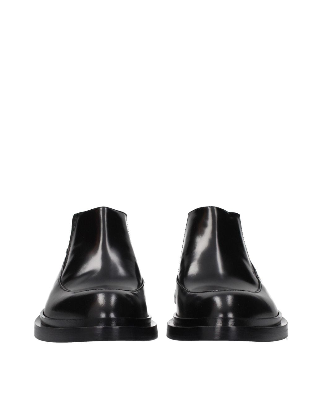 Jil Sander Black Leather Ankle Boots