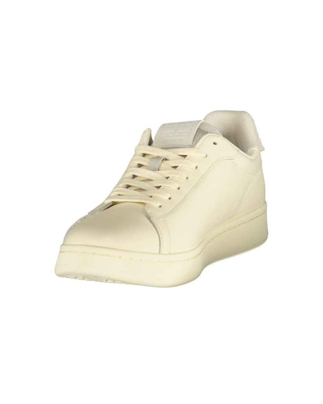 Tommy Hilfiger Natural White Polyurethane Men's Sneaker for men