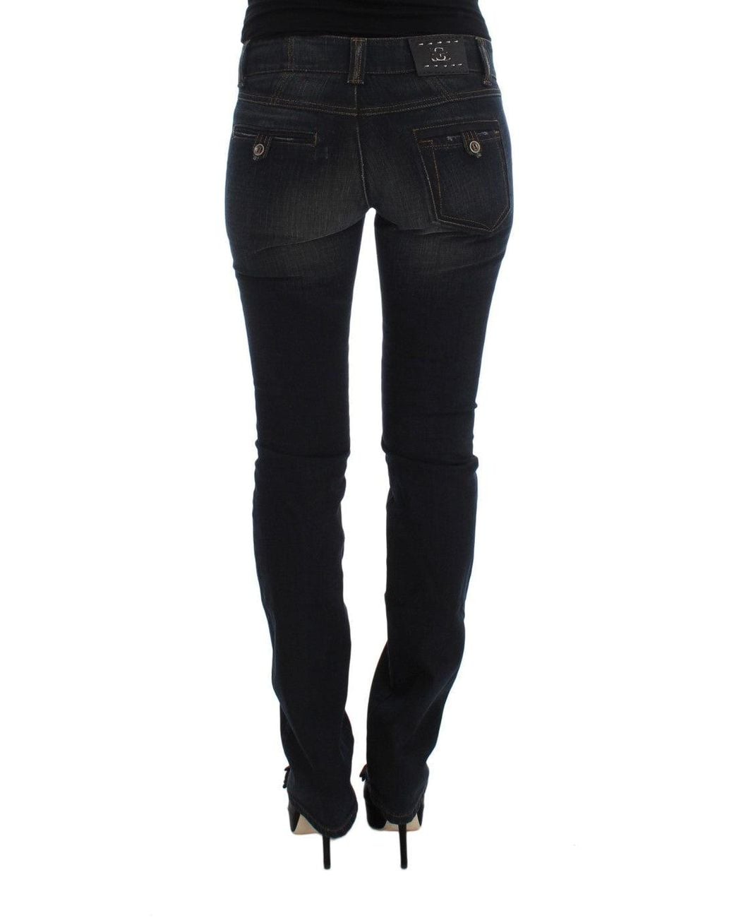Ermanno Scervino Black Chic Slim Fit Italian Cotton Jean