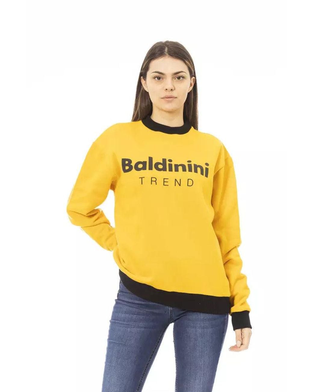Baldinini Yellow Cotton Sweater