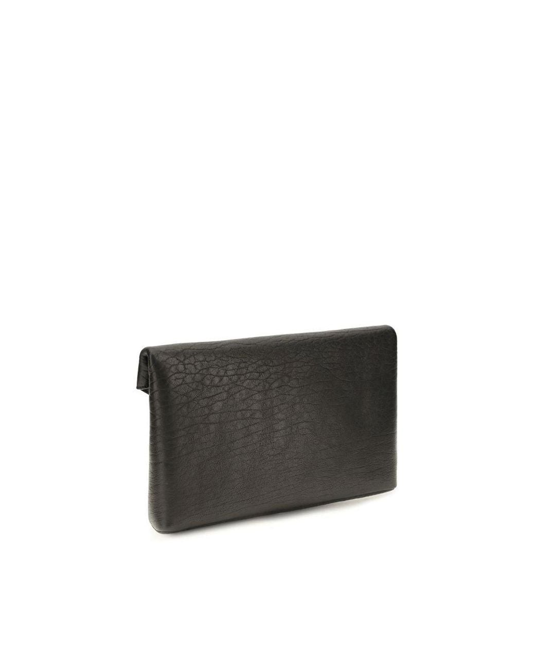 Saint Laurent Black Lamb Ovis Aries Clutch Bag