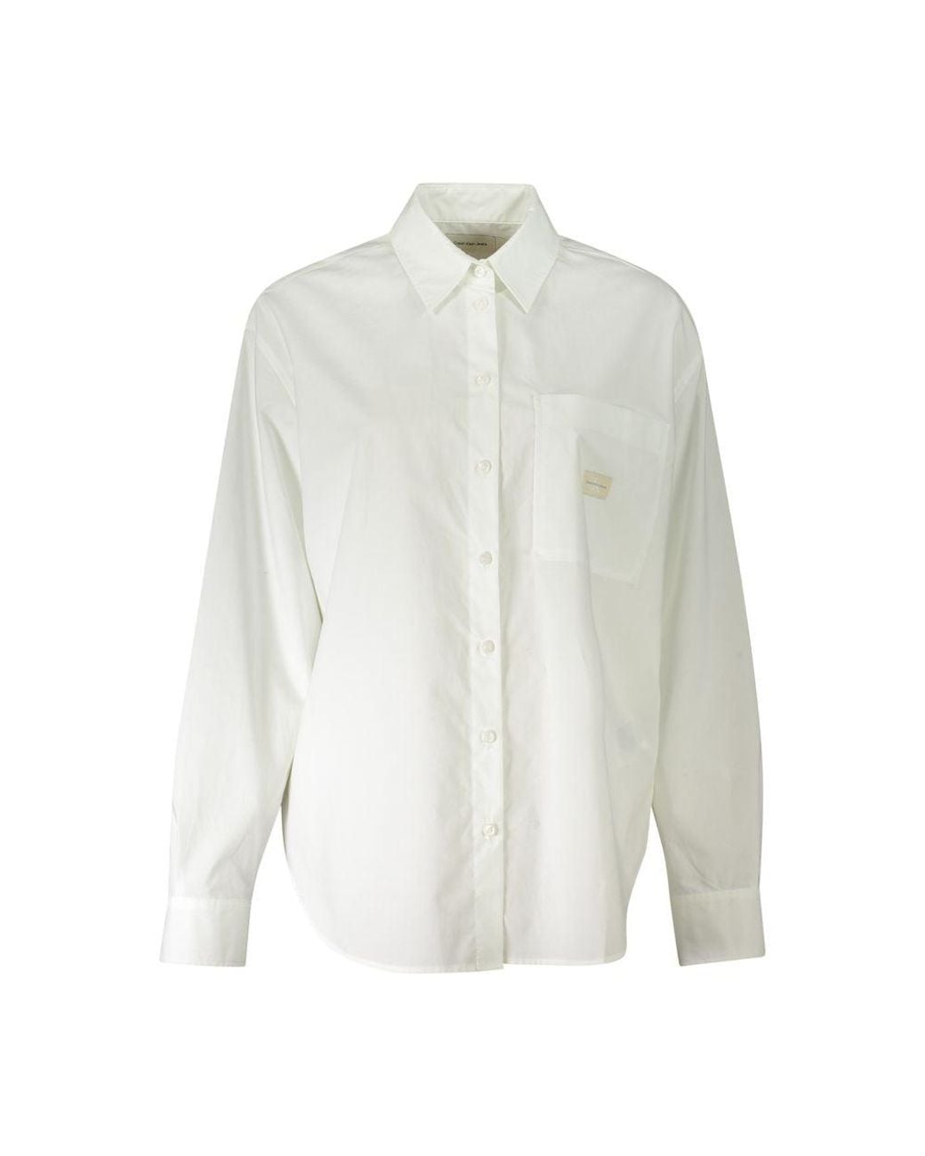 Calvin Klein White Buttondown Long Sleeve Top