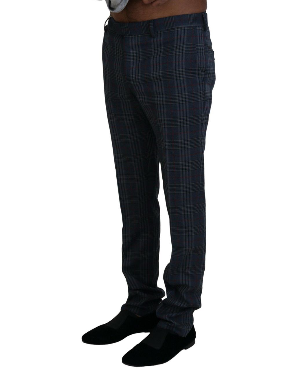Bencivenga Blue Elegant Pure Wool Trousers for men