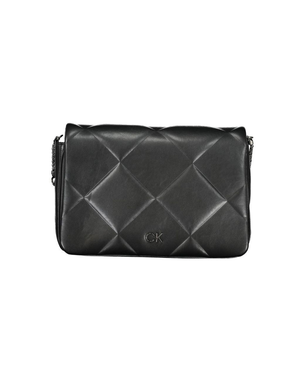 Calvin Klein Black Polyester Shoulder Bag