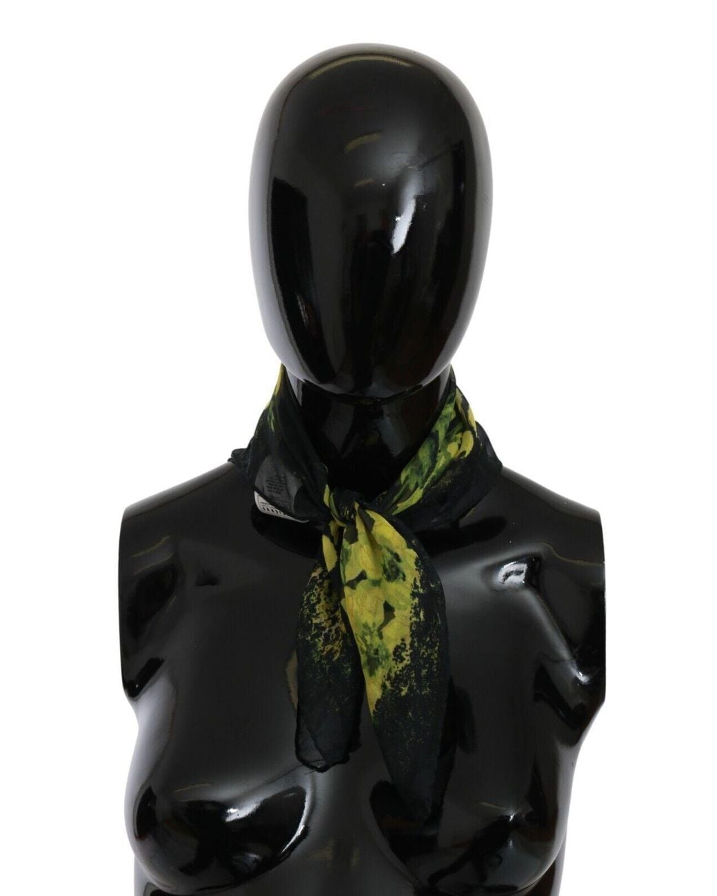 Gianfranco Ferré Green Gf Ferre Yellow Floral Wrap Shawl Foulard Scarf