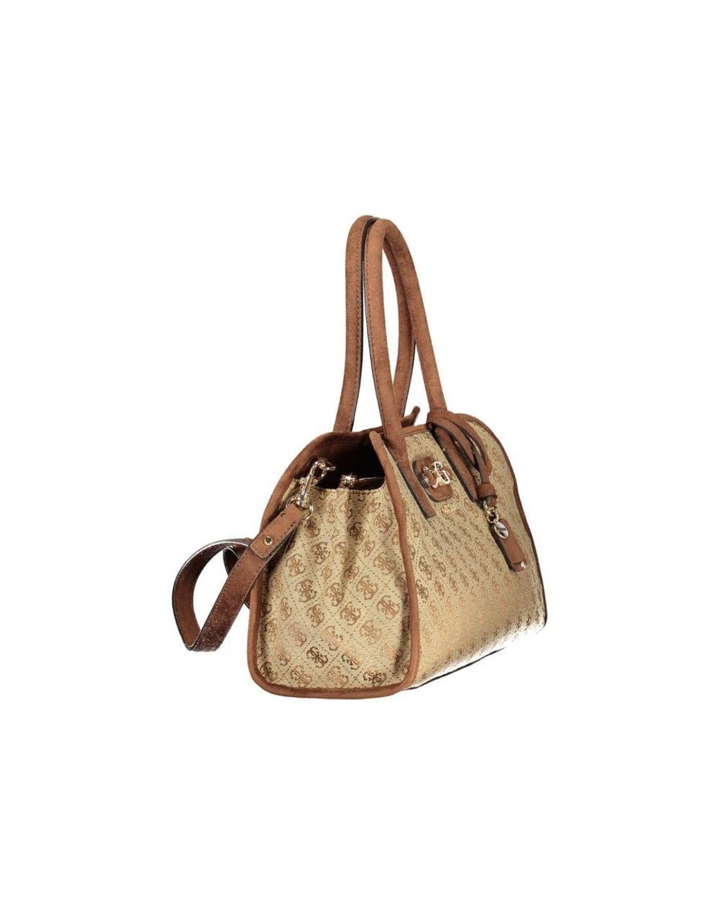 Guess Natural Beige Polyester Handbag