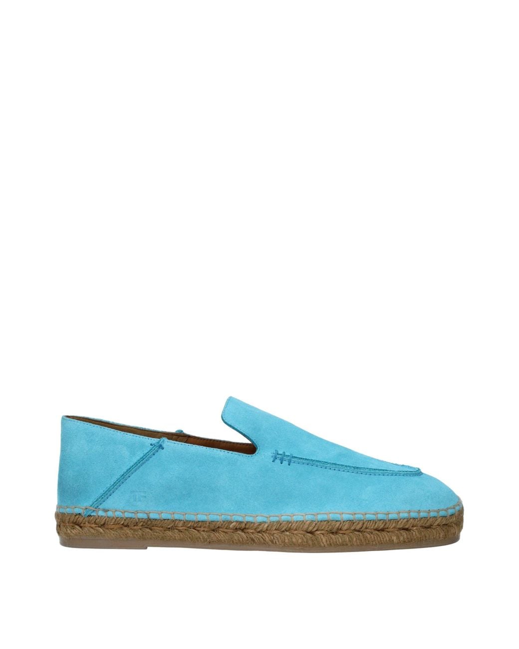 Tom Ford Blue Leather Espadrilles for men