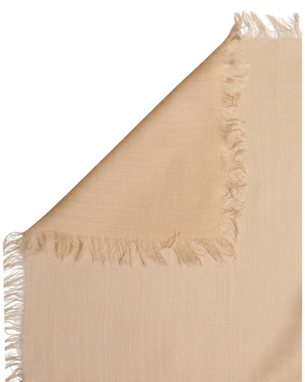 Dolce & Gabbana Pink Beige Silk Wool Fringed Men Lace Stole Scarf for men