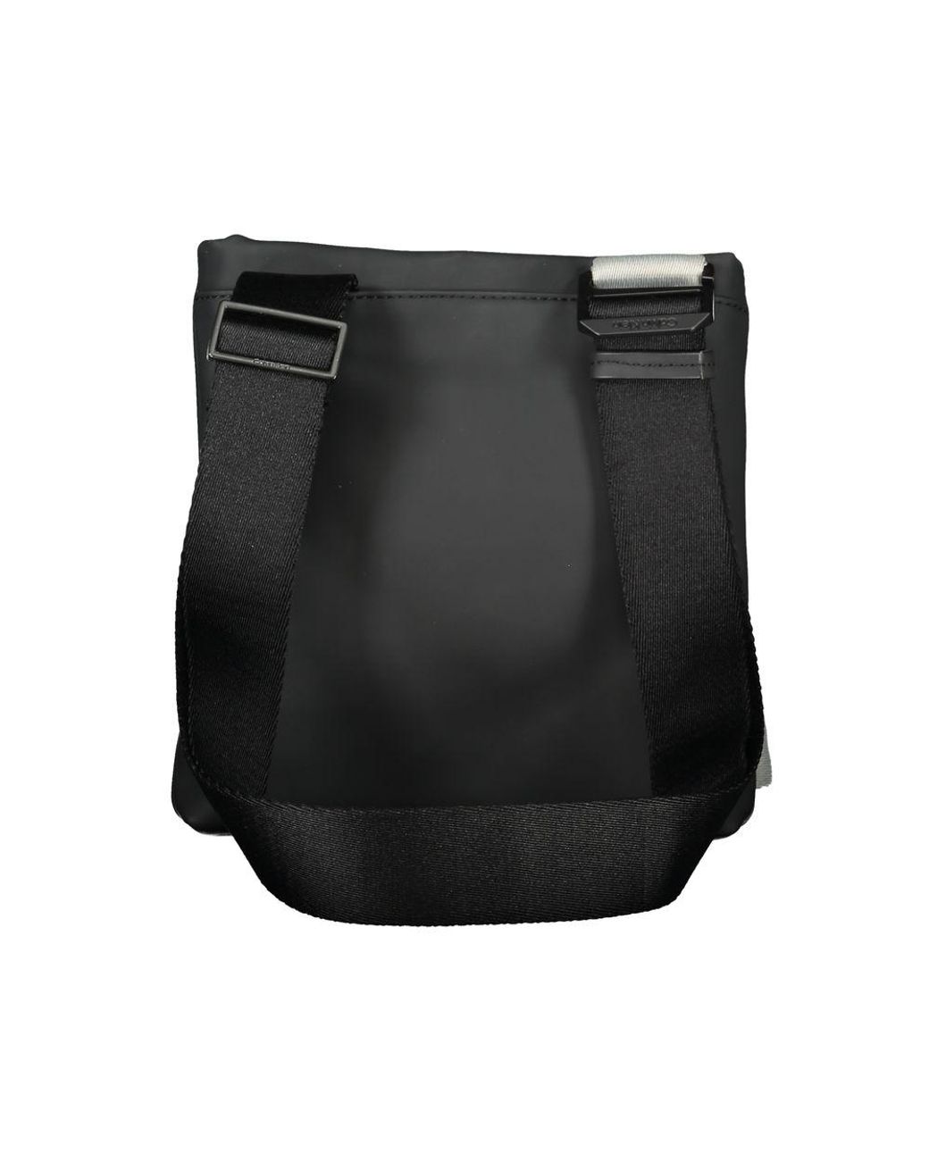 Calvin Klein Black Sleek Contrast Detail Shoulder Bag for men