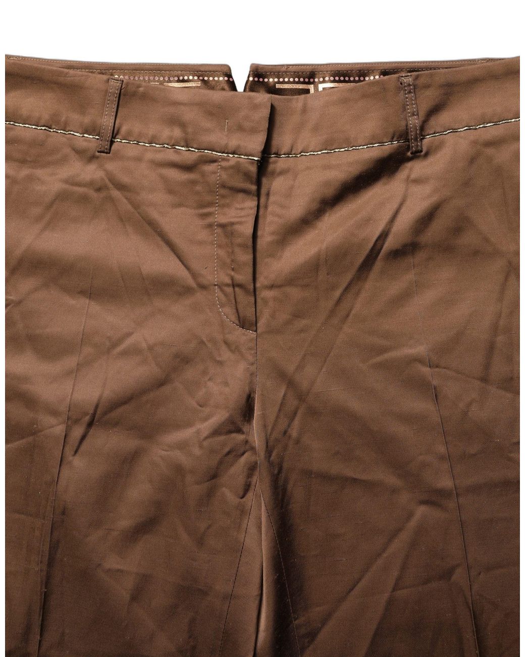 Roberto Cavalli Brown High Waist Fla Trouser Pants