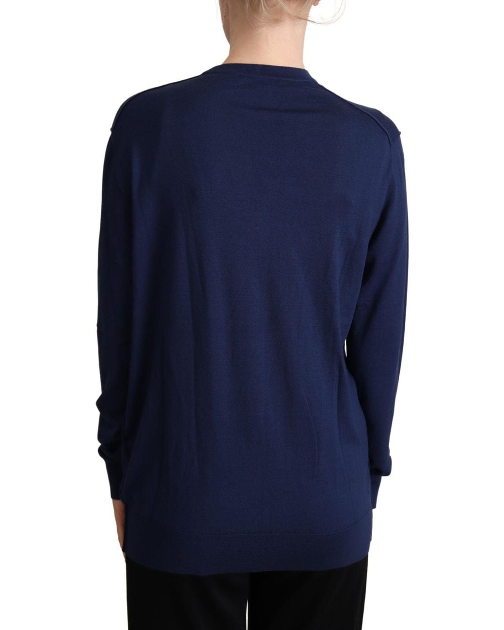 Dolce & Gabbana Blue Elegant Virgin Wool Cardigan