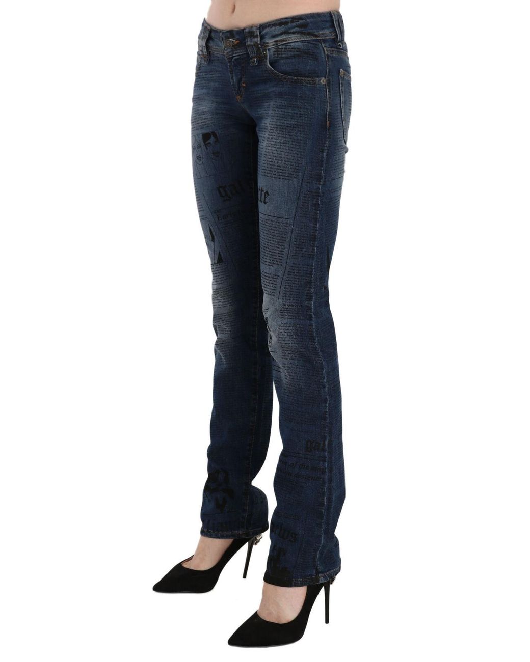 John Galliano Blue Chic Gazette Skinny Denim