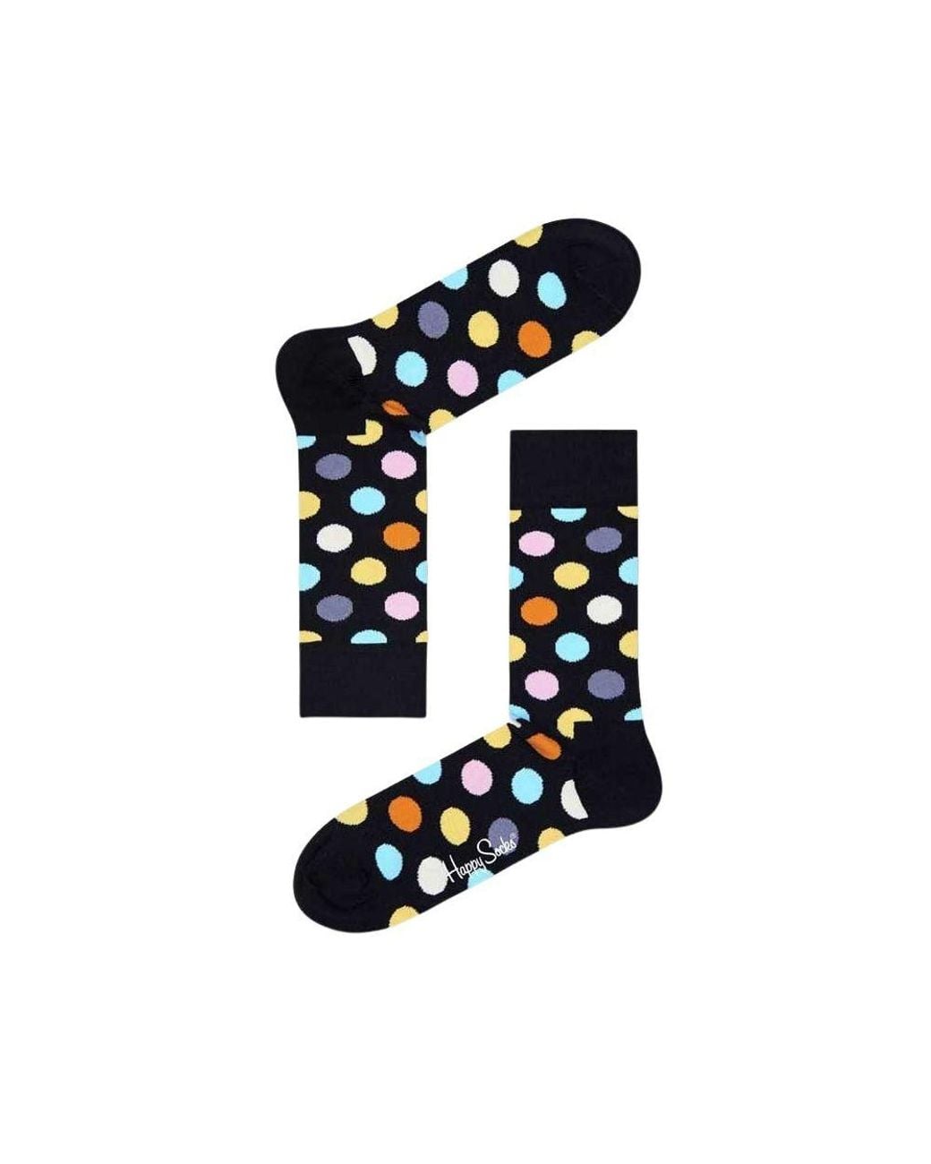 Happy Socks Blue Black Cotton Sock