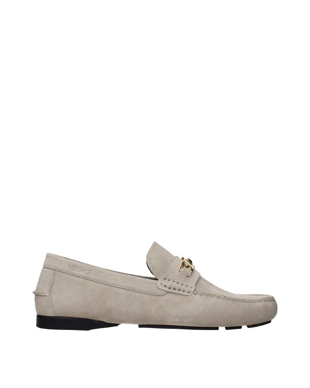 Versace Gray Leather Slip for men