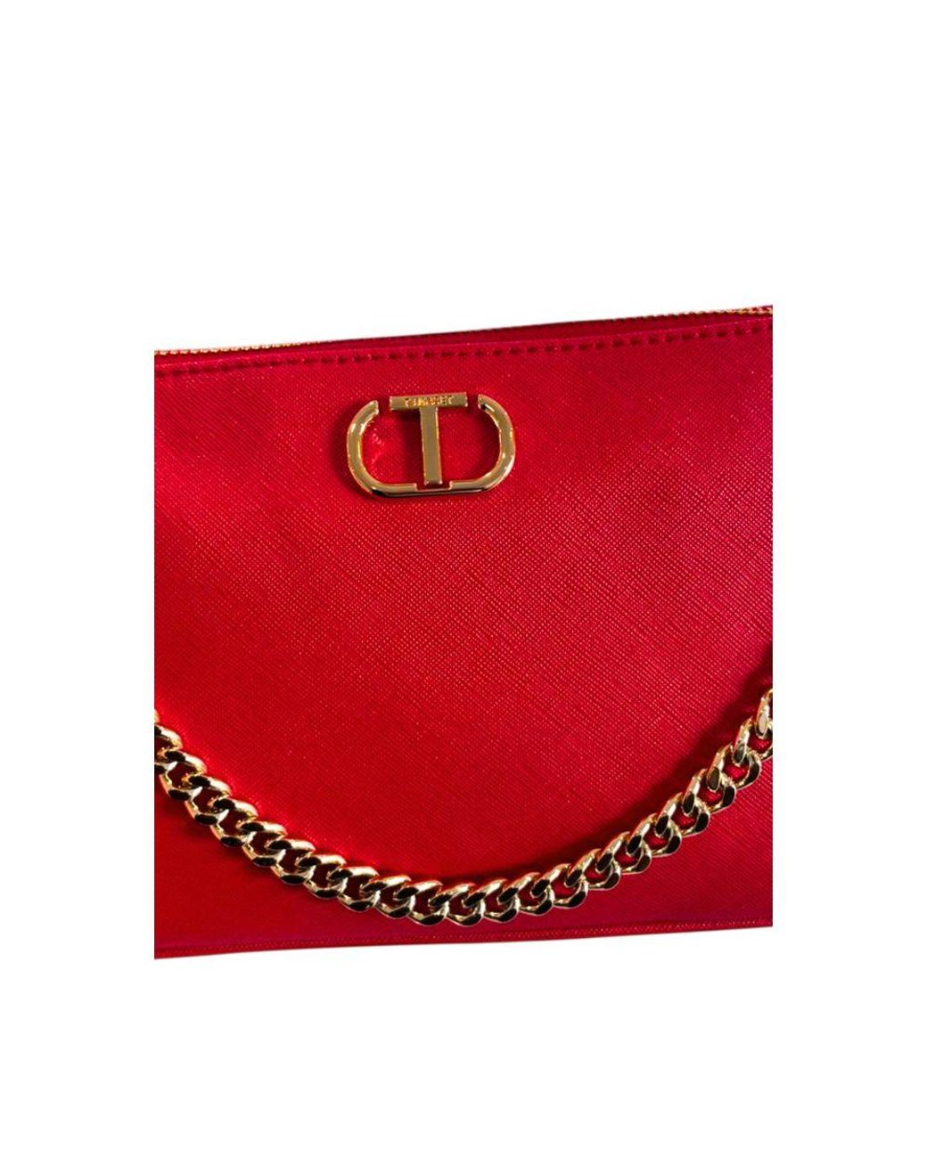Twinset Red Pu Crossbody Bag