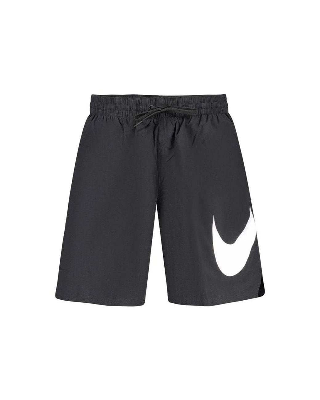 Nike Gray Black Polyester Mens Swimwear Shorts for men