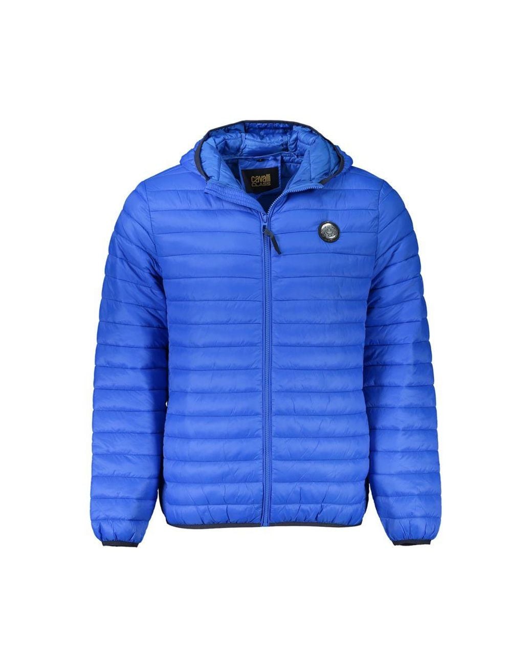 Roberto Cavalli Blue Poliammide Jacket for men