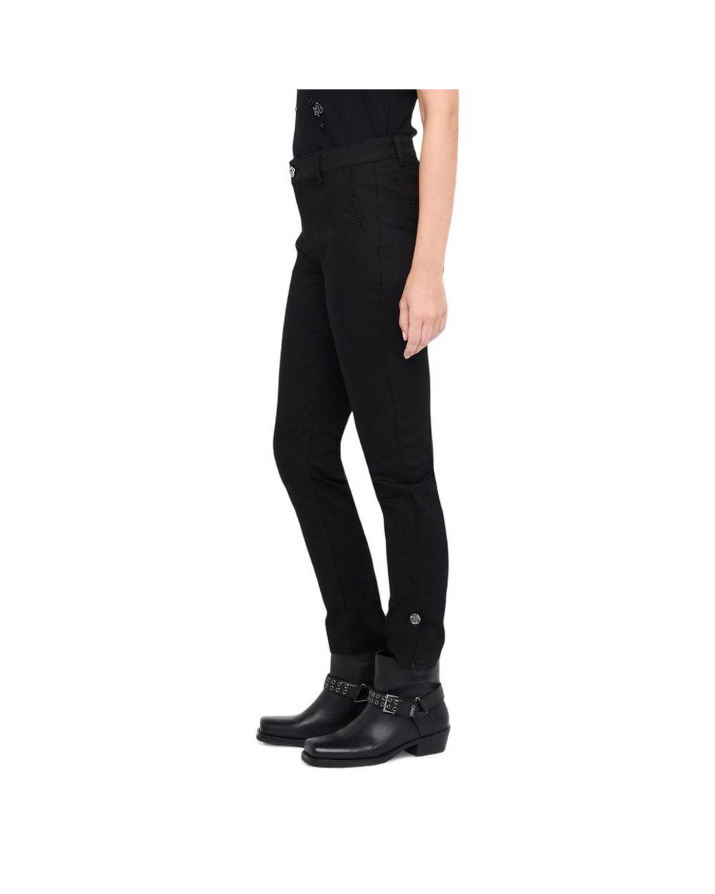 Liu Jo Black Cotton Dress Pants