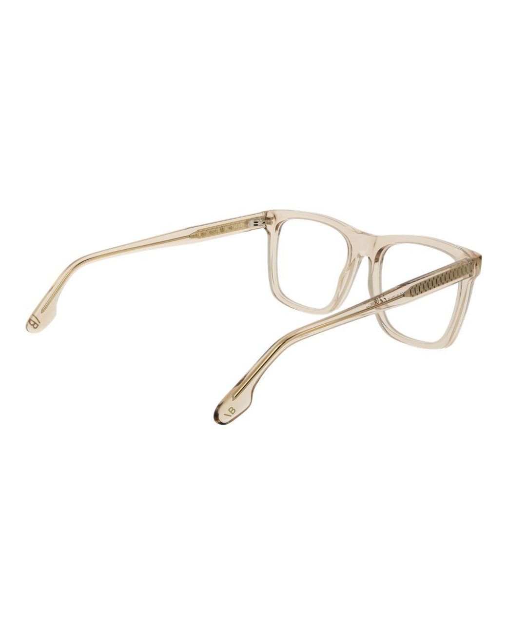 Victoria Beckham Metallic Beige Acetate Glasses (frames)