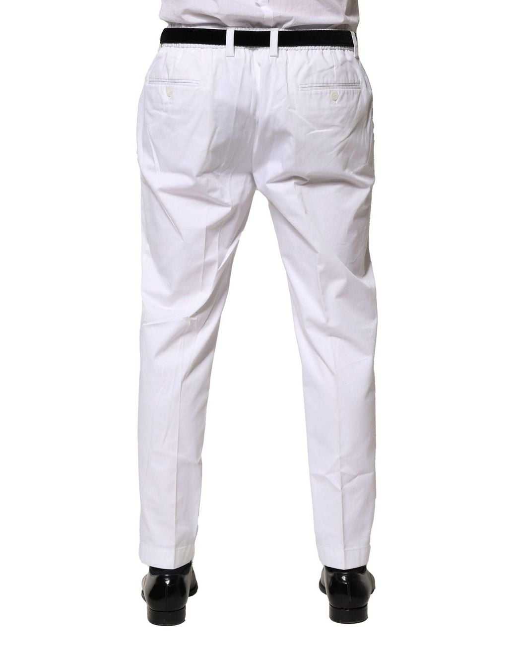 Dolce & Gabbana Blue Slim Fit Dress Pants for men