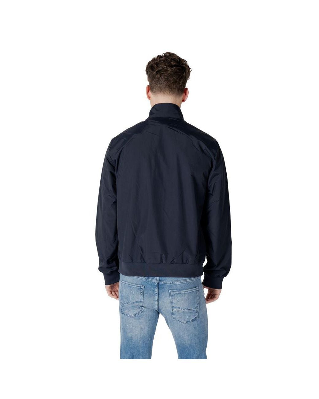 EA7 Blue Polyamide Jacket for men