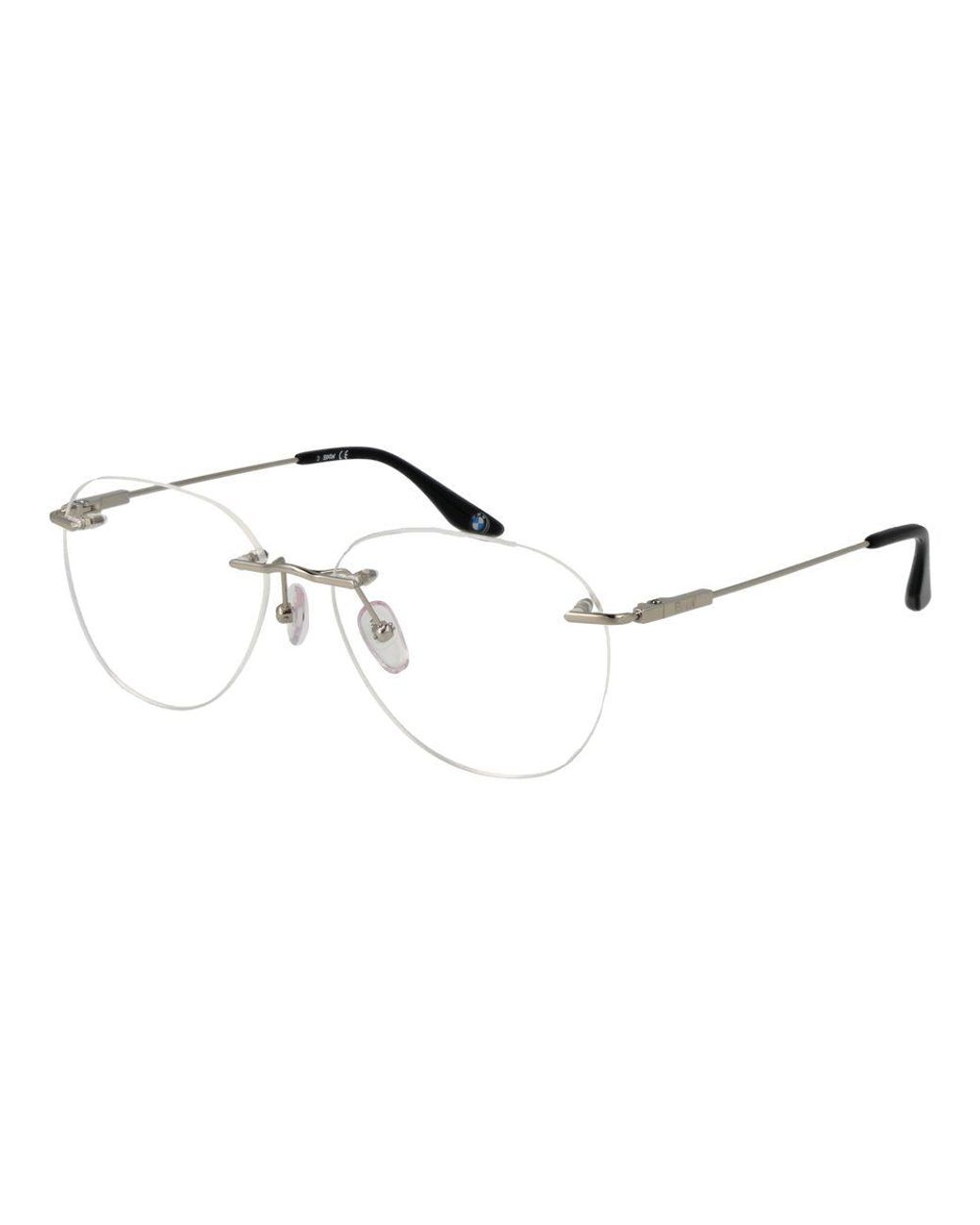BMW Metallic Silver Titanium Glasses (frames) for men