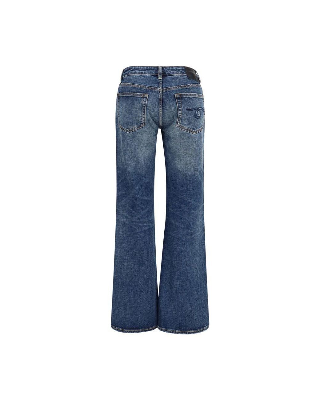 R13 Blue Cotton Straight