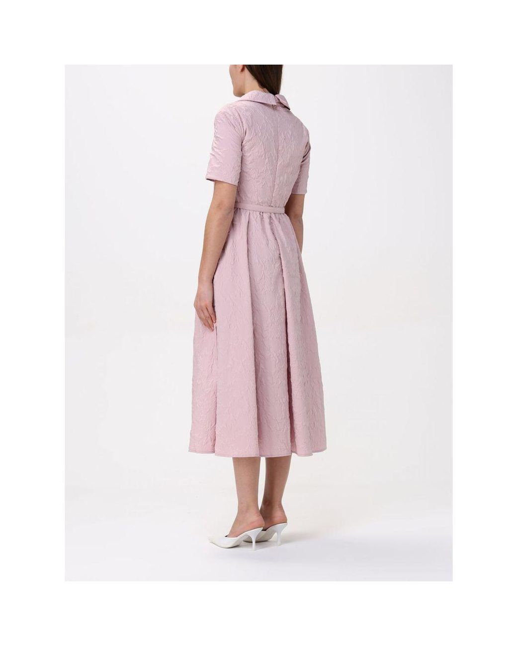 Add Pink Polyester Casual Dress