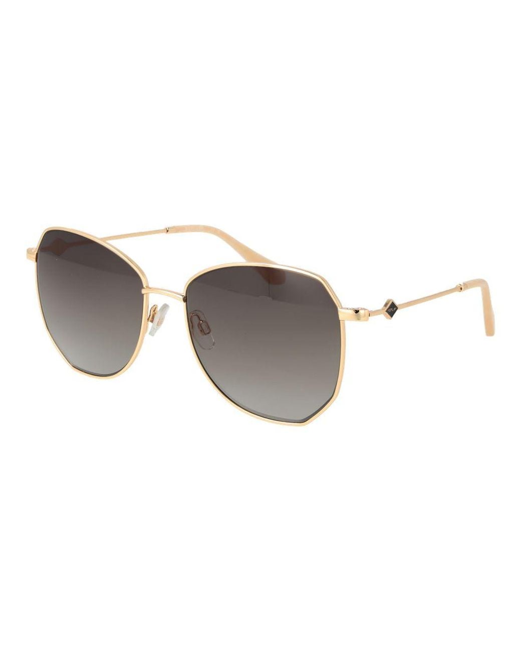 Replay Gray Metal Sunglasses