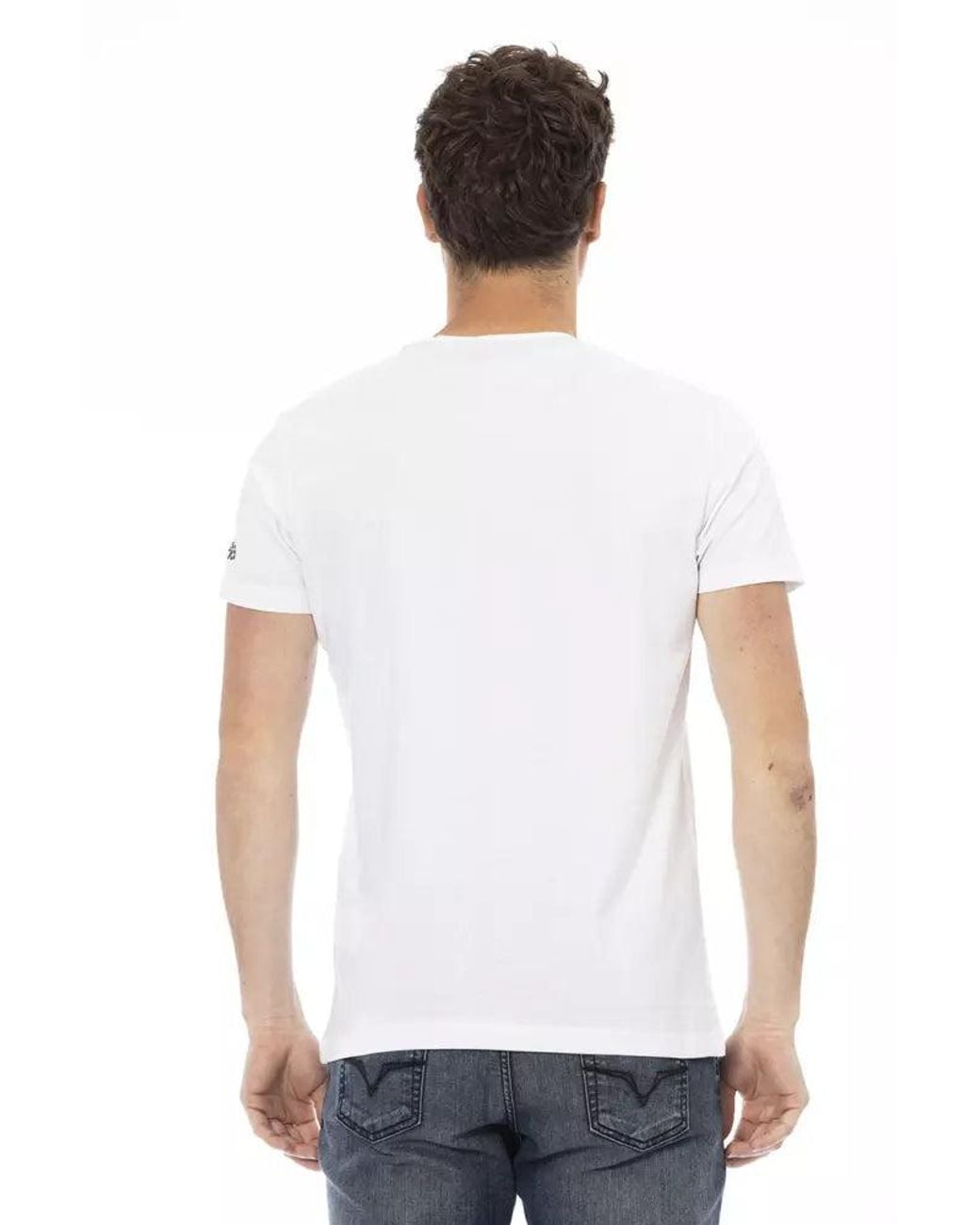 TRUSSARDI ACTION White Cotton Men's T for men