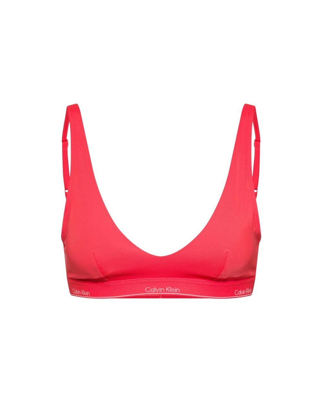 Calvin Klein Red Orange Recycled Polyester Bikini
